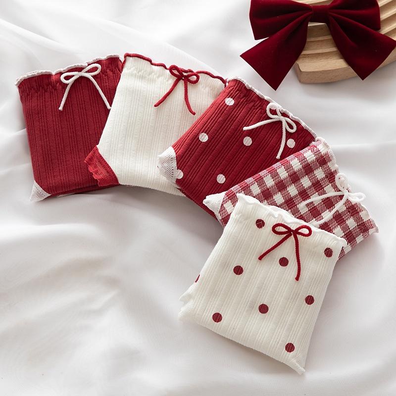 Quần Lót Nữ Cotton Caro- Chấm Bi Thời Trang Ngang Eo . Hàng Loại Đẹp.