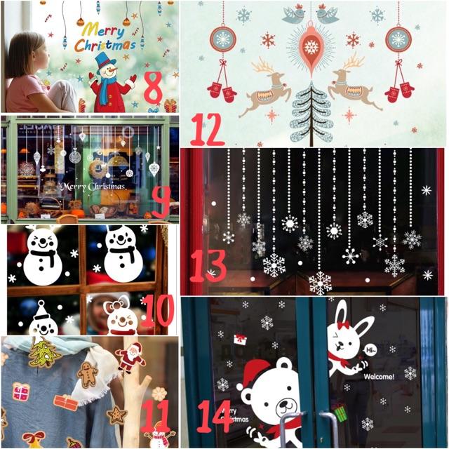 Decal Trang Trí Noel - Nhiều mẫu ngẫu nhiên