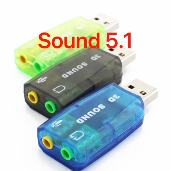 Hình ảnh USB ra Sound 5.1 âm thanh 3D (Giao Màu Ngẫu Nhiên)