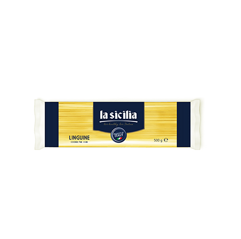 Mì Sợi Dài Dẹp Linguine – La Sicilia Linguine Pasta 500g