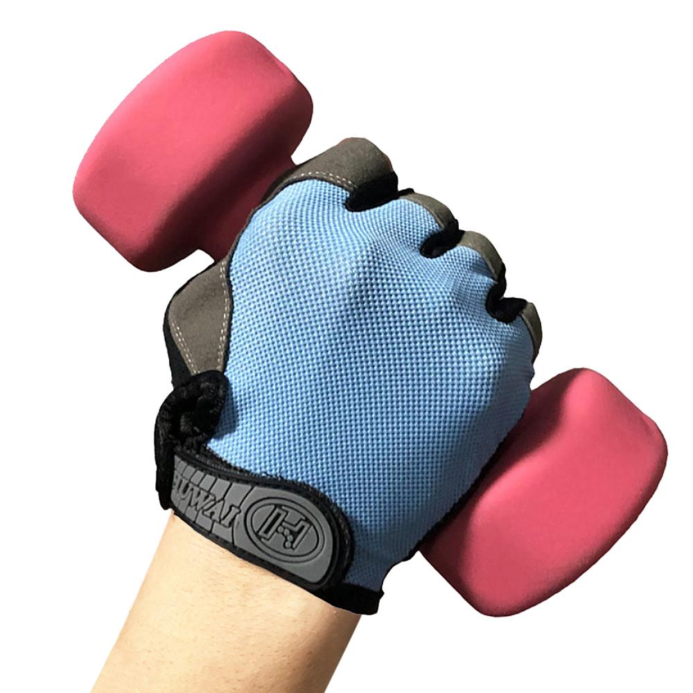 Găng tay xe đạp hở ngón HUWAI được làm từ vải lưới thoáng khí, thoải mái,thiế kế chuống trượt,phần mu bằng Vải đũi có thể giúp lau mồ hôi