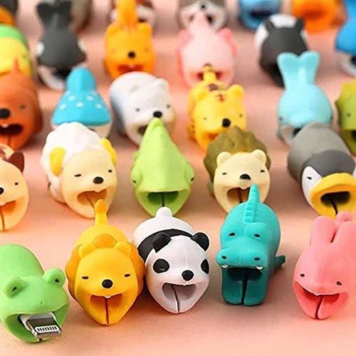 Thú cắn bảo vệ đầu cáp sạc/tai nghe chống cong, đứt gãy nhiều hình siêu cute