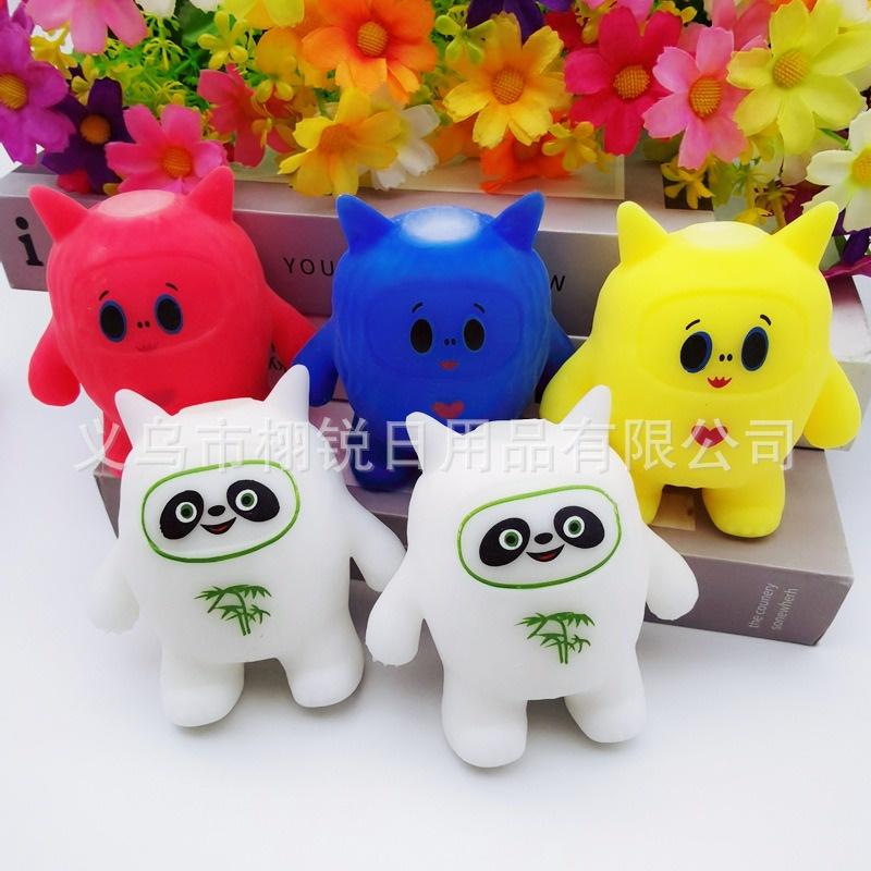 Squishy Mochi hình GẤU TRÚC TRE mềm mịn dễ thương chân thực giảm stress co dãn đàn hồi ngộ nghĩnh bóp giải trí