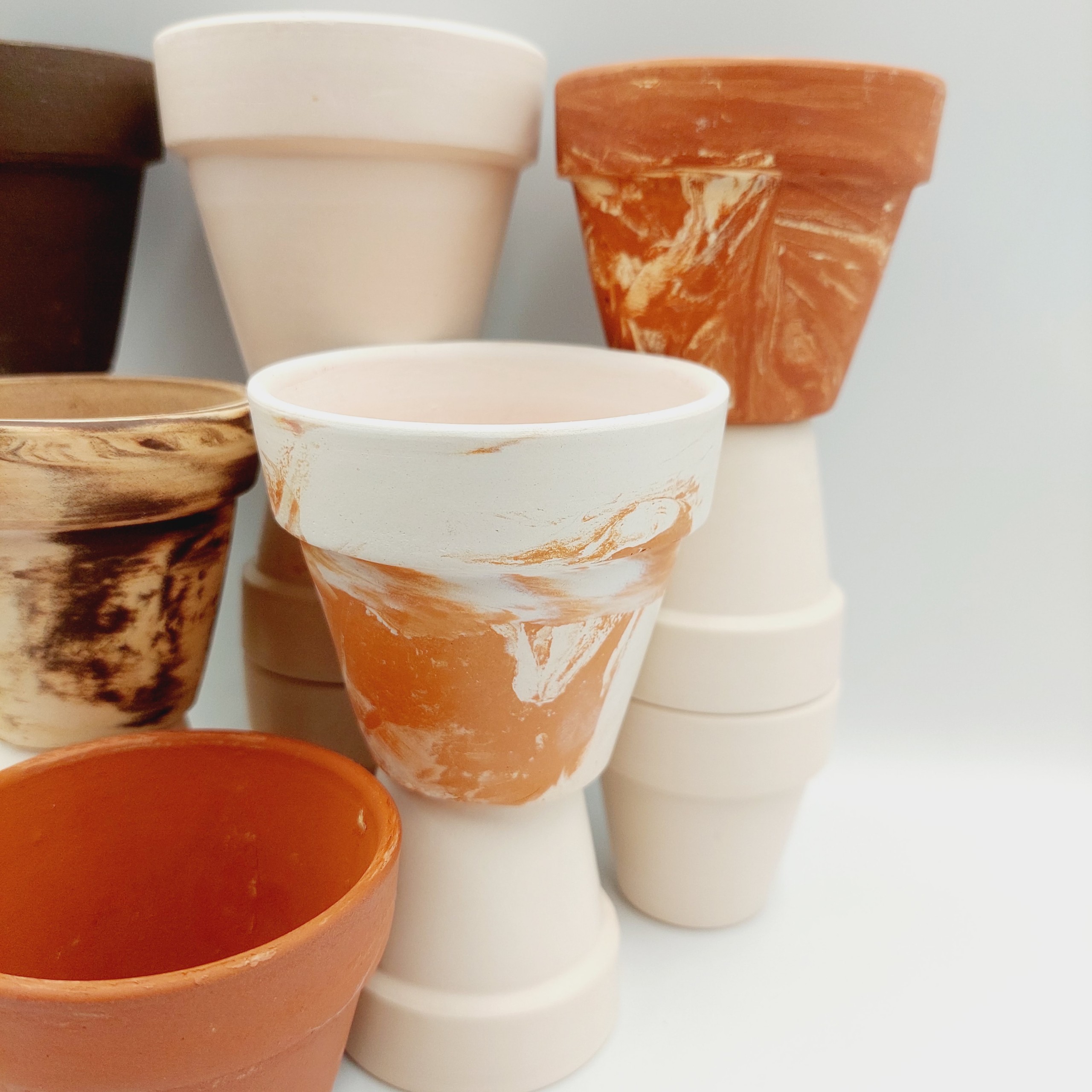 Chậu đất nung, chậu sen đá, xương rồng - Ly gờ 76, miệng chậu 7cm, chiều cao 6cm