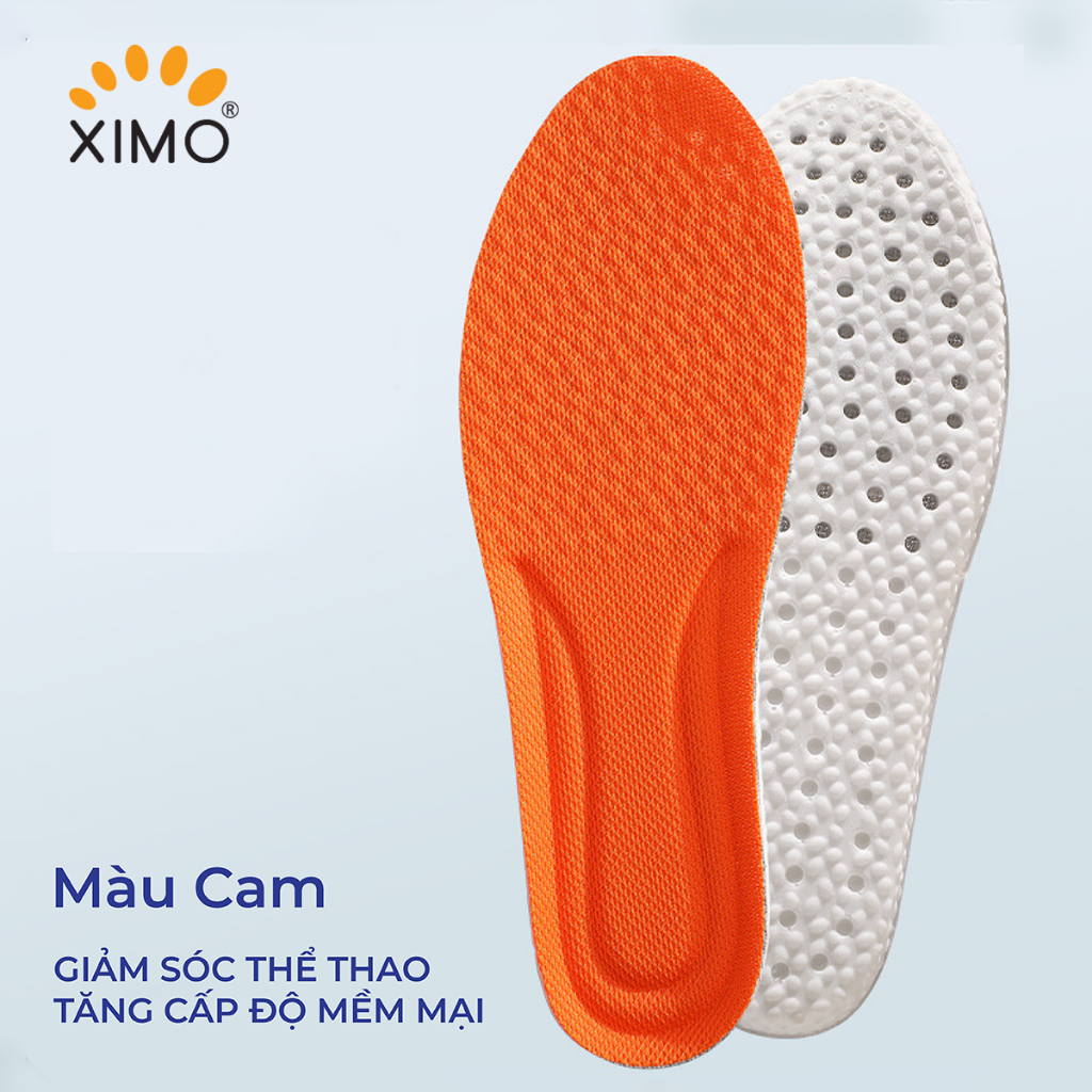 Lót giày thể thao đế cao su non mềm mại, chống sốc, giảm chấn thương cho lòng bàn chân XIMO