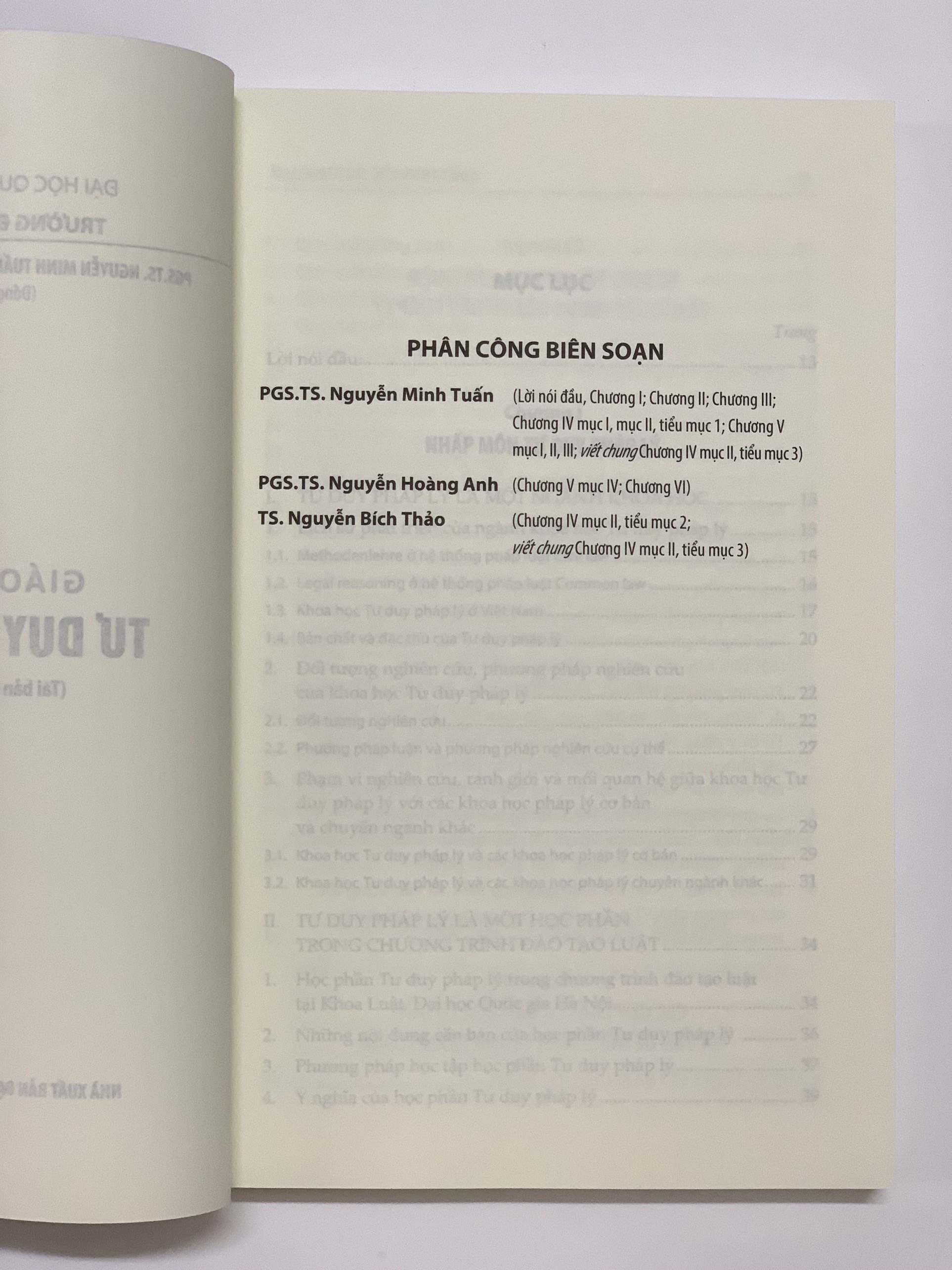 Sách - Giáo trình tư duy pháp lý