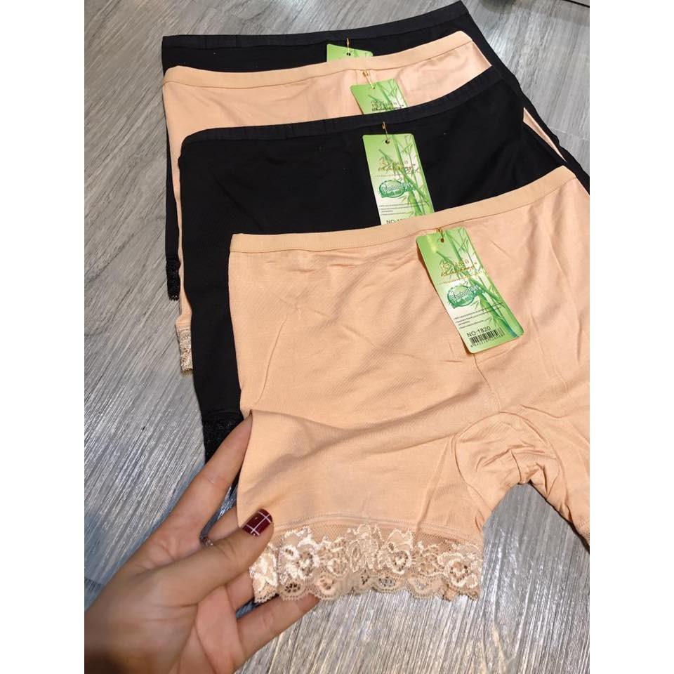 Quần Mặc Trong Váy Cotton Phối Ren Đẹp