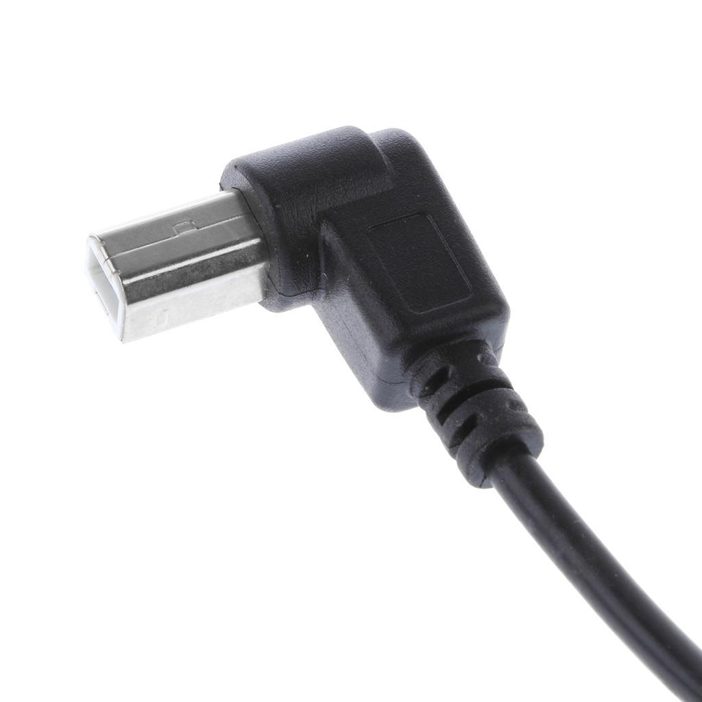 USB2.0 Male to Type B 90Degree Extension Adapter Cable Left&Right Angle