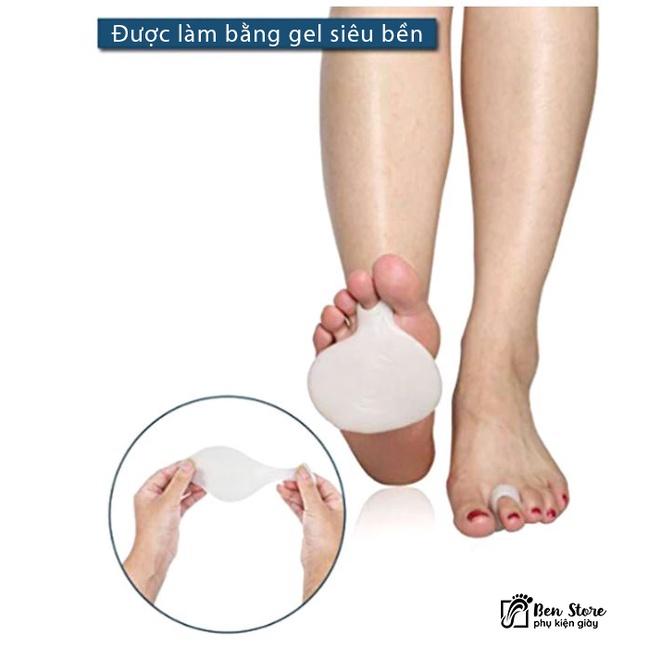 2 Miếng Đệm Silicone Chống Trượt Bảo Vệ Bàn Chân Trước Hỗ Trợ Vòm Bàn Chân #sil55