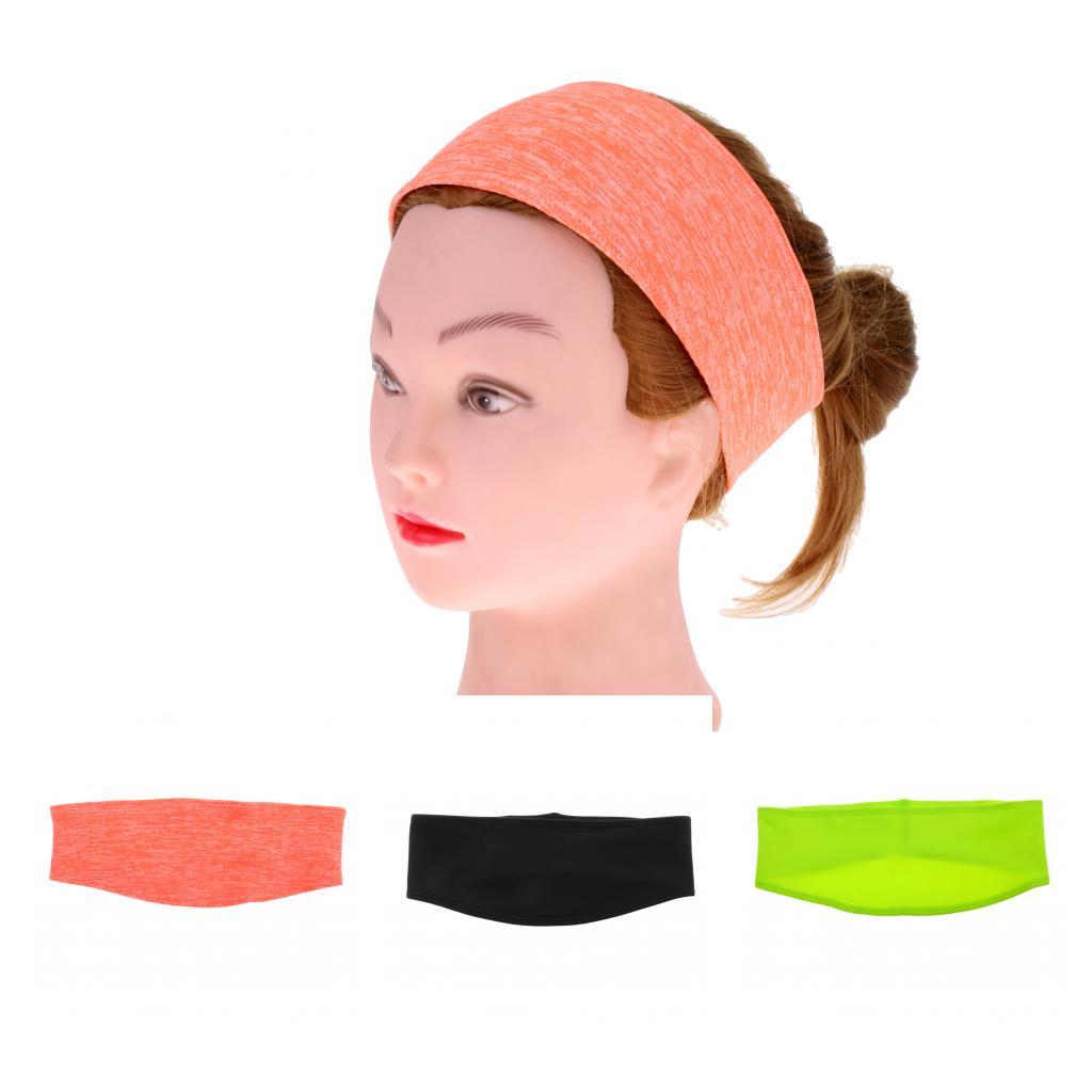 Women Men Sports Sweat Sweatband Headband  Stretch Wrap
