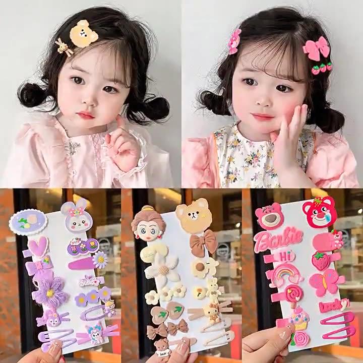 (Chọn Mẫu) SET 14 KẸP TÓC ĐÁNG YÊU CHO BÉ GÁI  FREESHIP GẤU LOTSO CHO BÉ - LOTSO