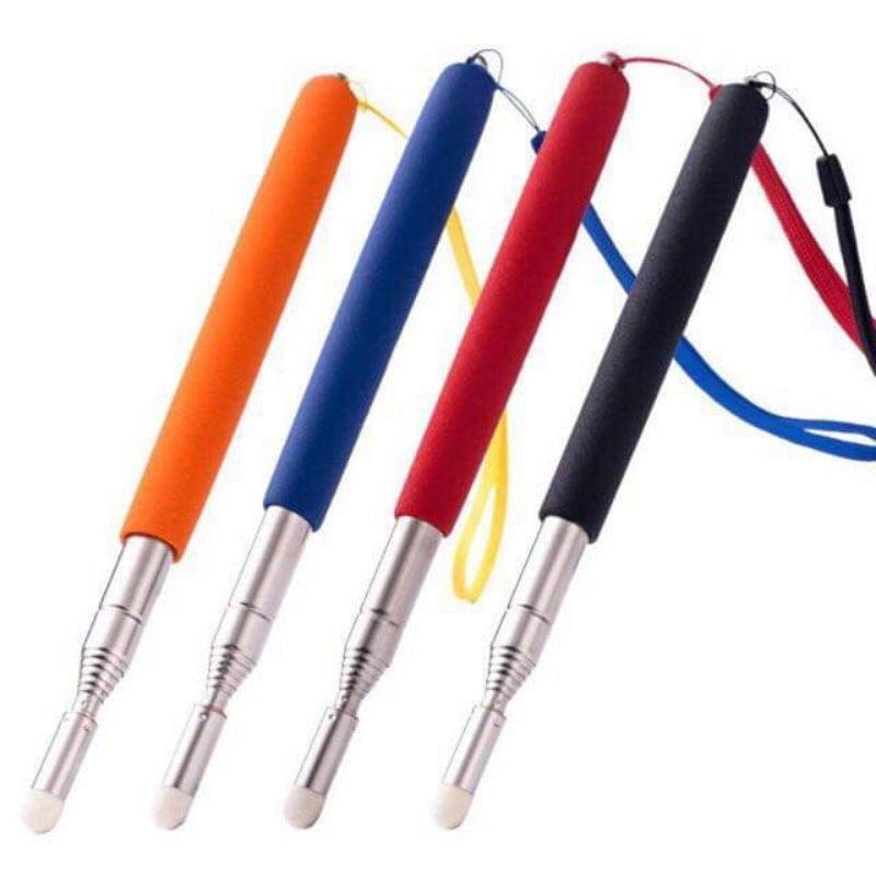 Que chỉ bảng - Que chỉ Inox có dây đeo , đầu bọc nỉ mềm, tay cầm bằng nhựa, Giáo cụ dạy học cho giáo viên