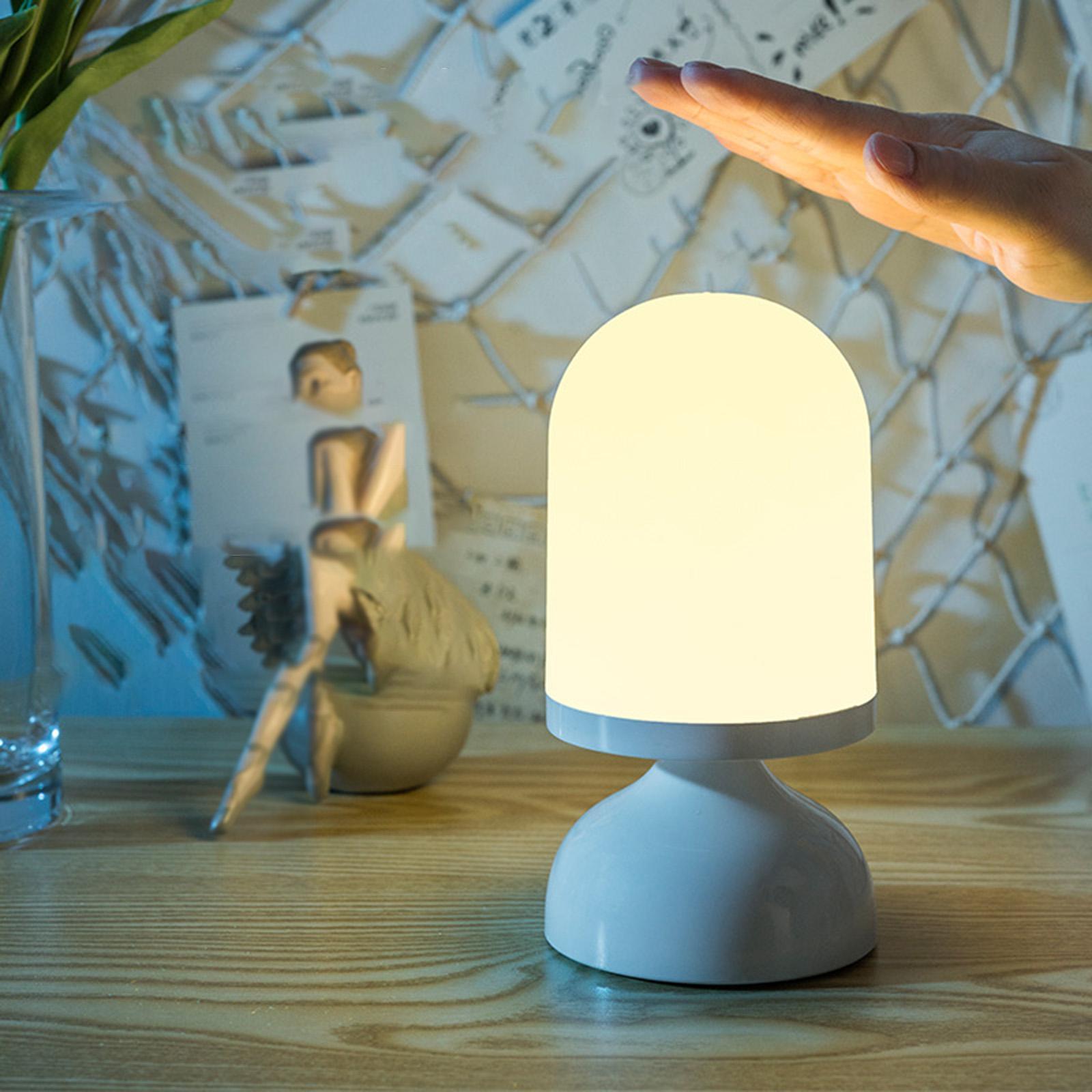 LED Night Light Voice Control Lamp USB Rechargeable Timer for Home