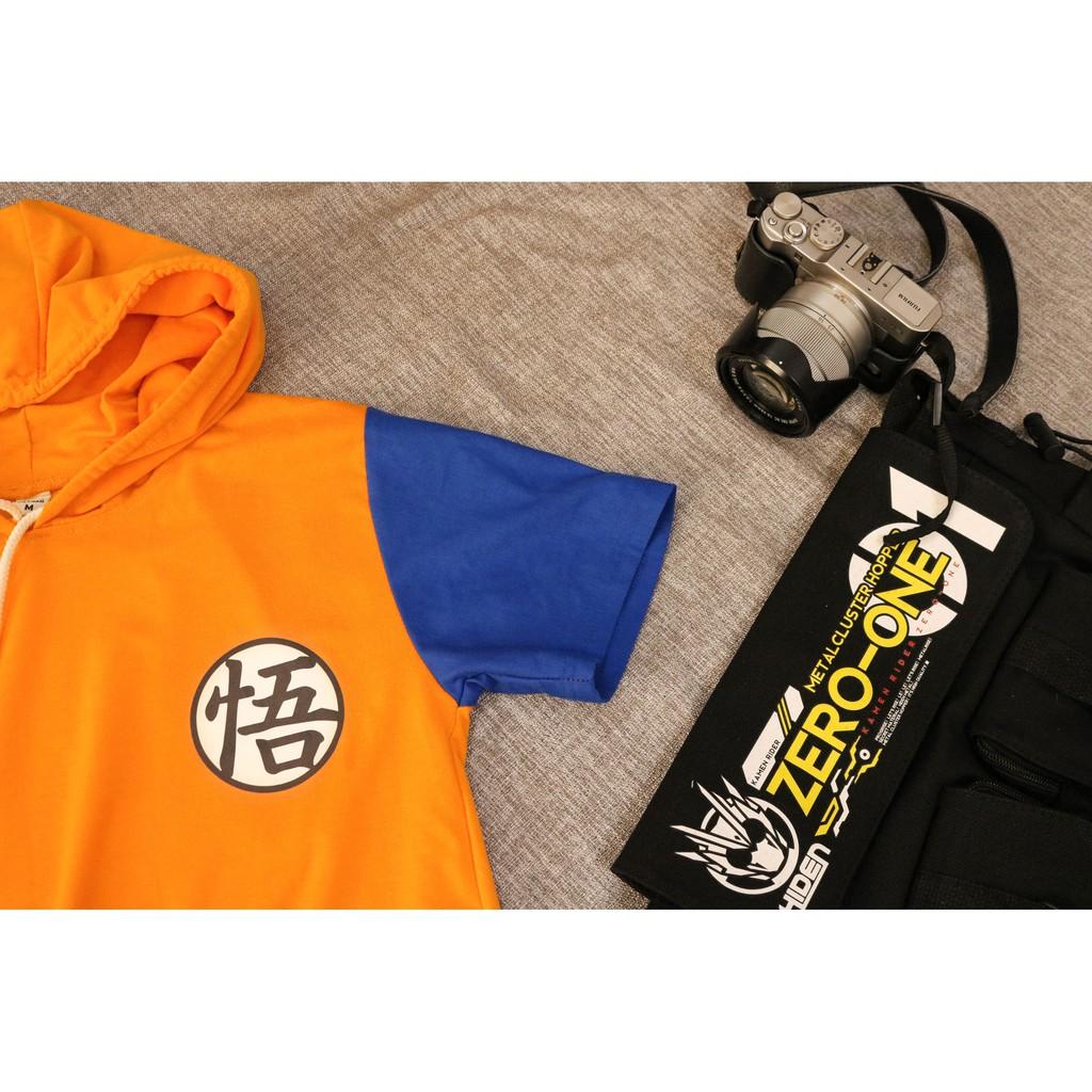 Áo Hoodie Tay Ngắn Unisex Nam Nữ Goku - Naruto