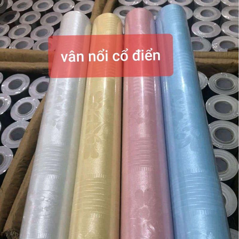 .1 cuộn 10m Giấy dán tường khổ 45cm. Mẫu giả gỗ và nhiều mẫu giấy xinh