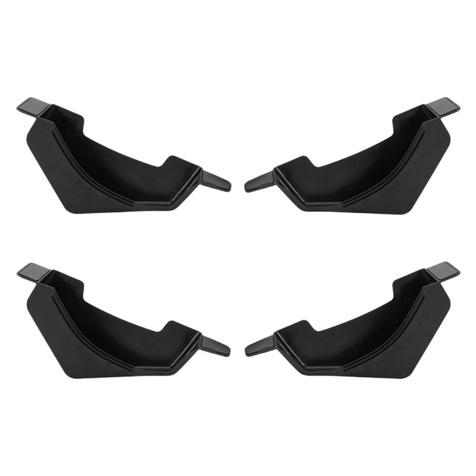 4x Door Handle Storage Box ABS Front Rear Interior Accessories Organizer Organizer Interior for Tesla Model 3 Phone Container