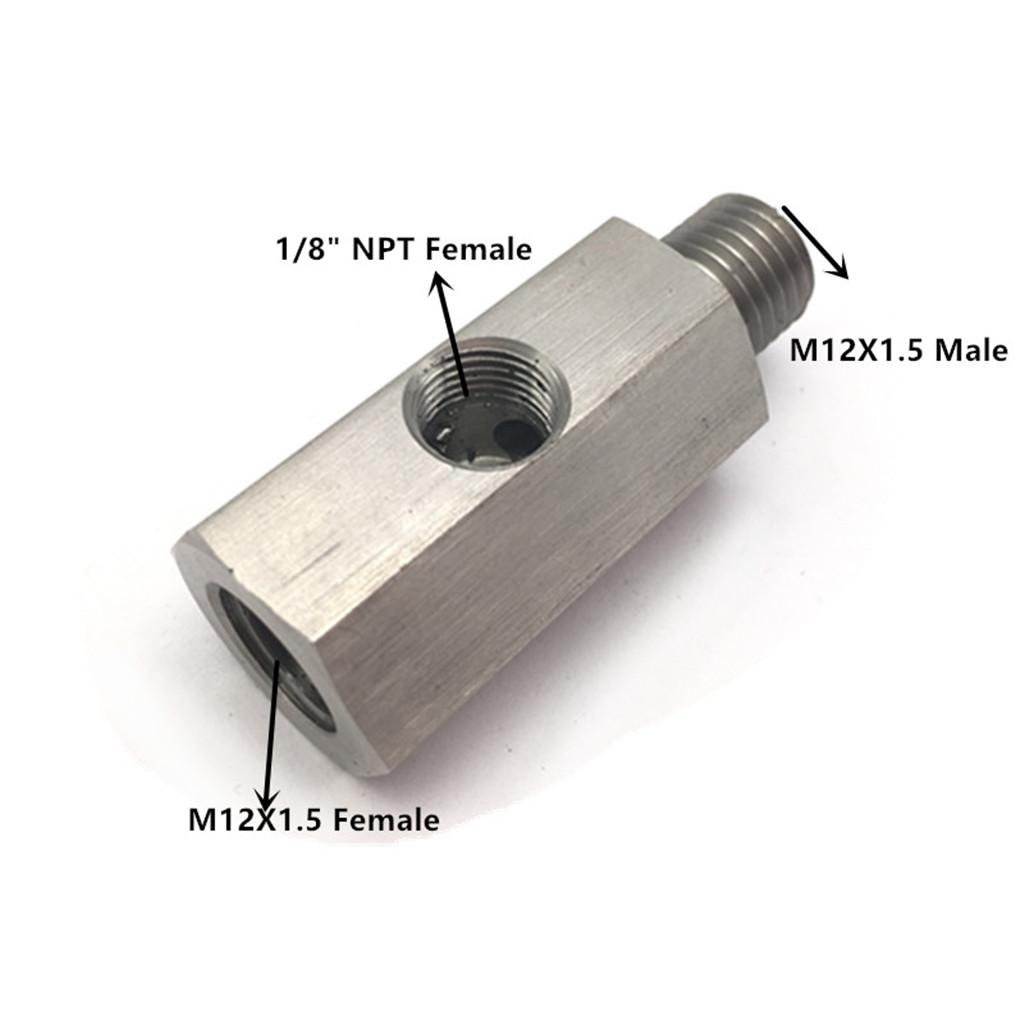 Universal 1/8 '' NPT-T-piece Turbo Oil Supply Adapter Fitting Oil Pressure Sensor