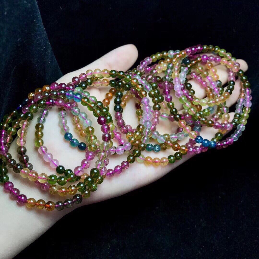 Vòng tay Tourmaline 108 hạt thiên nhiên cao cấp