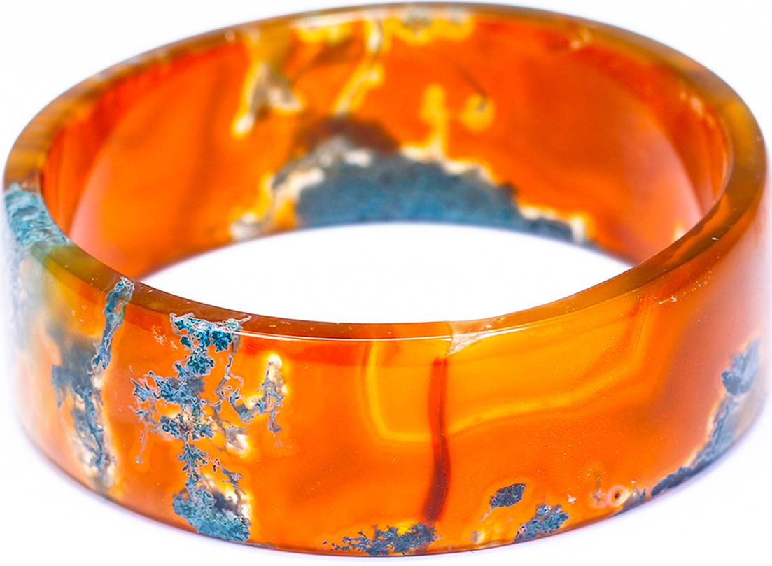 Vòng Tay Băng Ngọc Thủy Tảo Huyết Bản Vuông ni 50mm mệnh hỏa , thổ - Ngọc Quý Gemstones