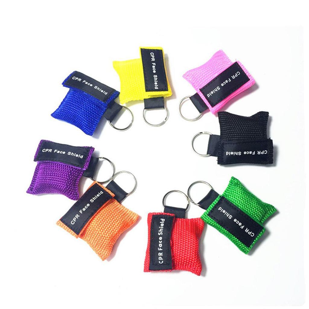 CPR Mask Keychain Emergency Survial Rescue Face Shield For First Aid