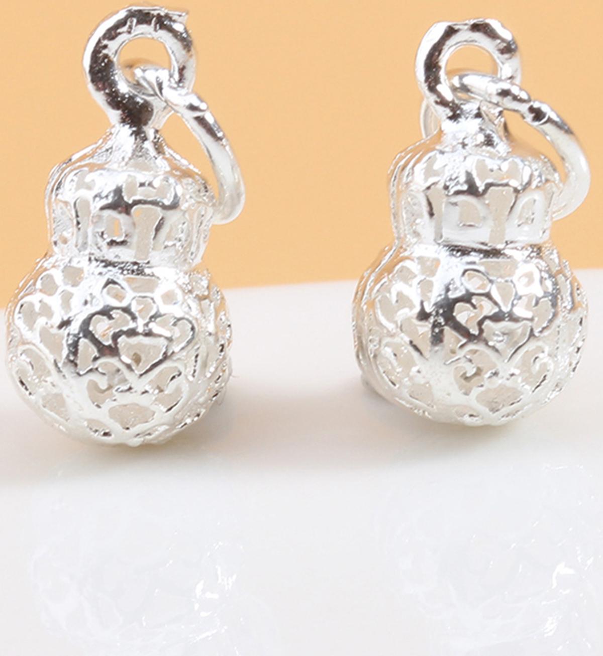 Combo 2 cái charm bạc bình hồ lô treo - Ngọc Quý Gemstones