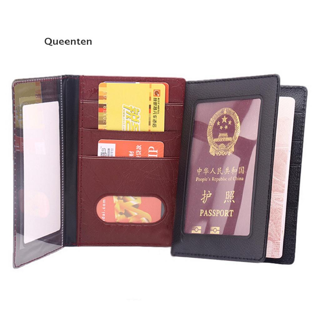 Queenten Russia Passport Cover Clear Card ID Holder Case for Travelling passport bags QT