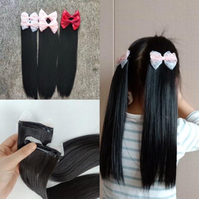 KẸP TÓC CHO BÉ GÁI NHIỀU MÀU NƠ GIÁ 1 BÊN