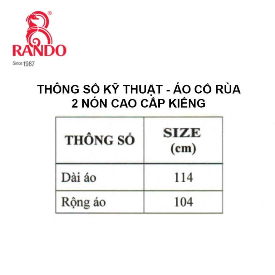 Áo Mưa 2 Đầu Cao Cấp Có Kiếng Trùm Đèn Xe, GIÁ SỈ, Chính Hãng RANDO, Nhựa PVC Dày Dặn, Bền Bỉ Không Thấm Nước