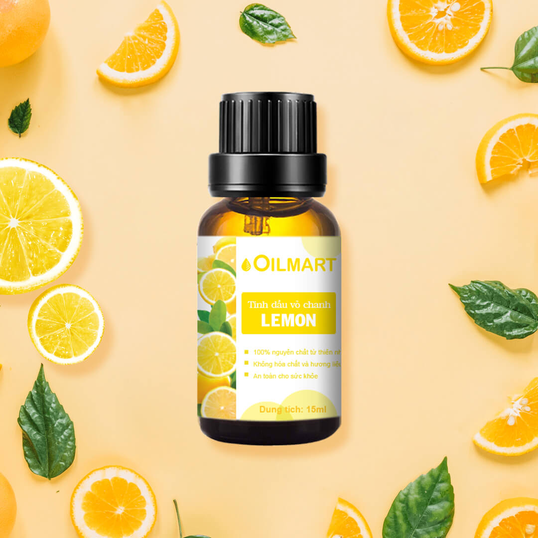 Tinh Dầu Thiên Nhiên Vỏ Chanh Oilmart Lemon Essential Oil 15ml