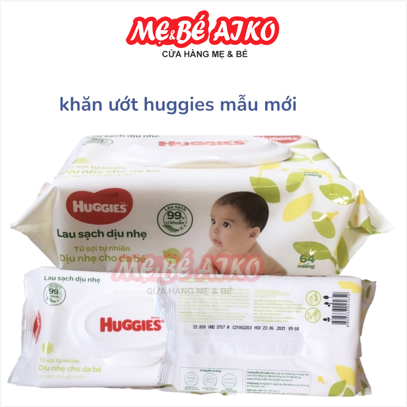 Combo 5 Khăn Ướt Dịu Nhẹ Cho Trẻ Sơ Sinh Huggies