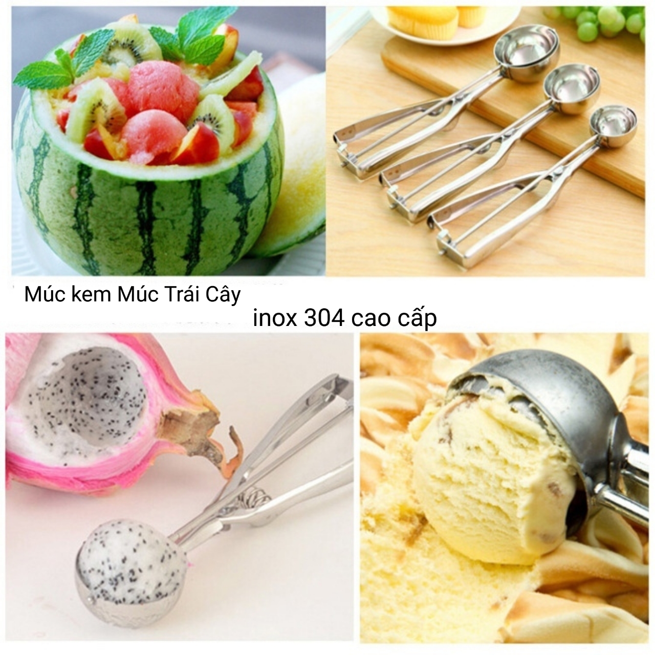 Muỗng Múc Kem Inox Đường Kính 6cm, Muốn Mua Loại Tốt Có Tại Đây