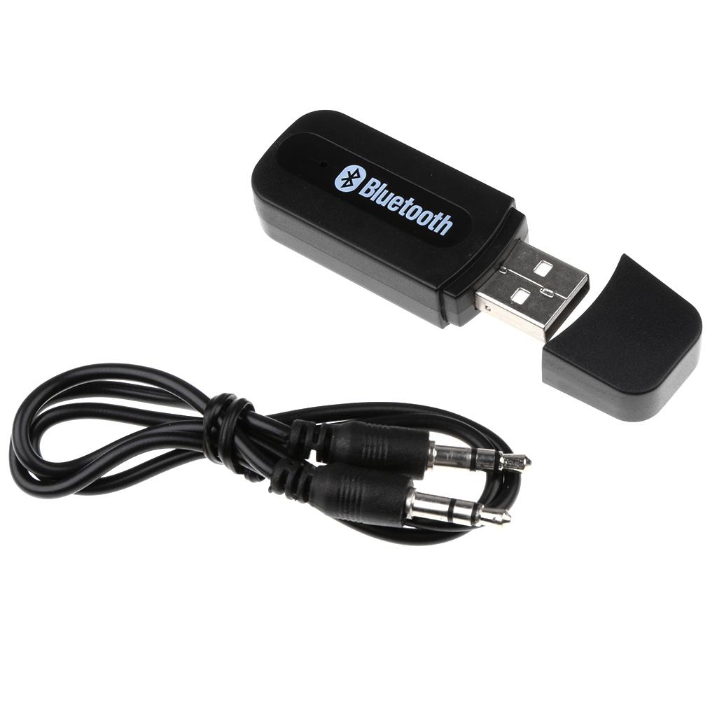 3.5mm Wireless Bluetooth Audio Stereo Music Receiver Adapter Mic Home