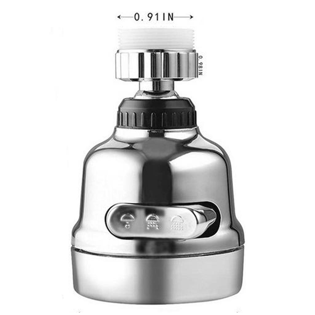 360 Rotary Faucet Filter Water Saving 3 Gear Adjustable