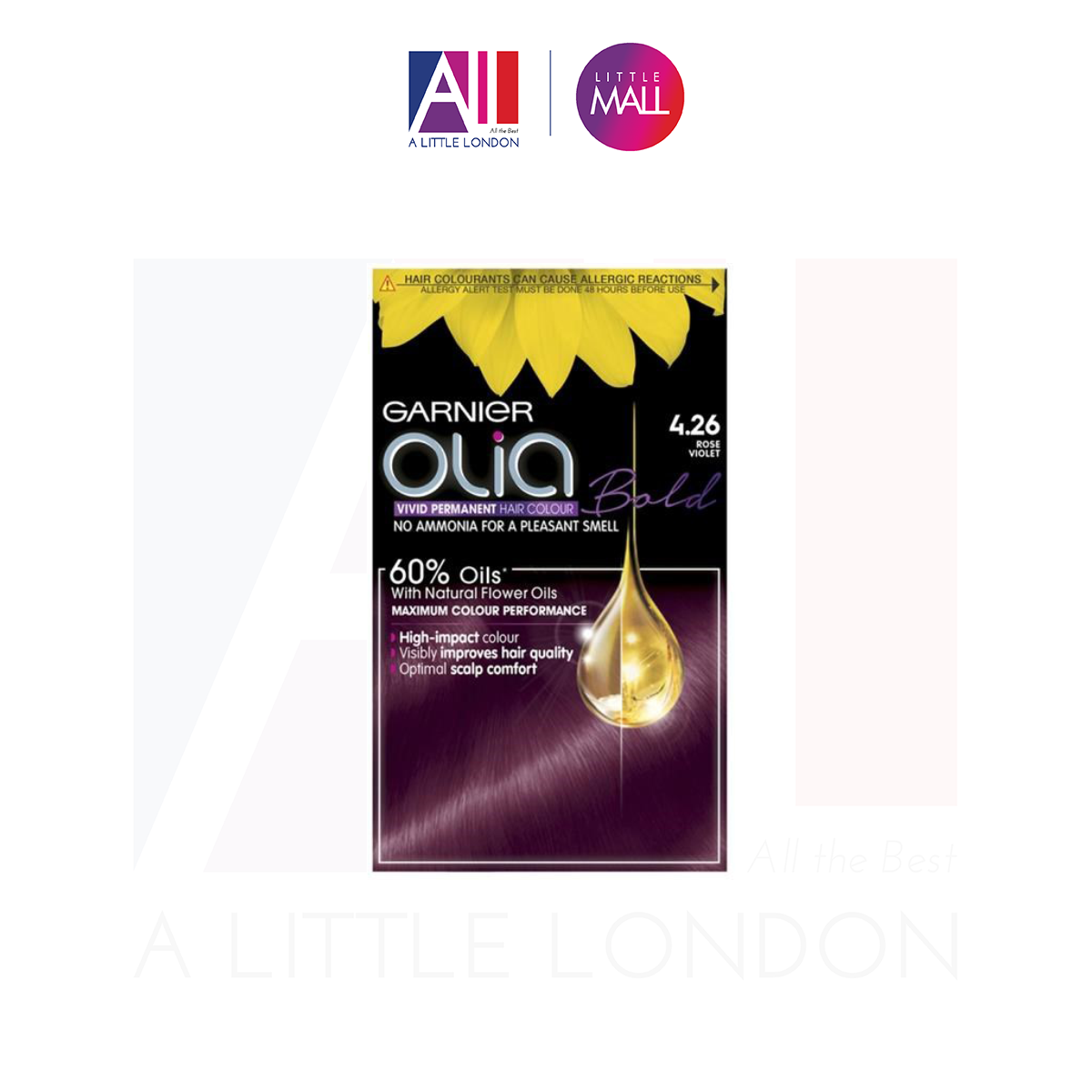 Thuốc Nhuộm Tóc Garnier Olia Permanent Hair Color - 4.26 Rose Violet