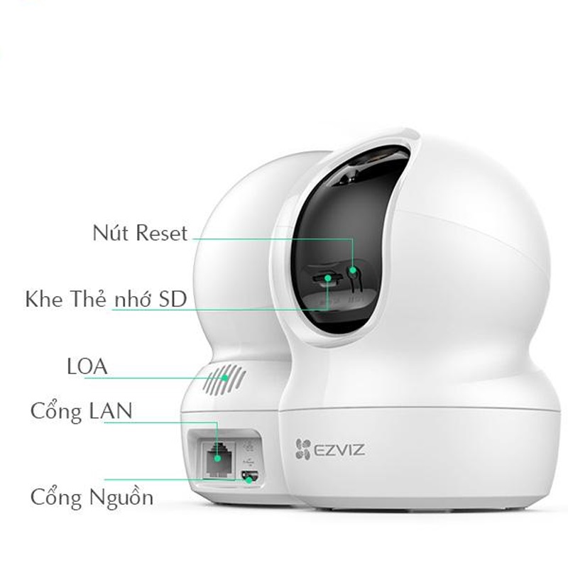 Camera wifi không dây Ezviz C6N độ nét Full HD quay quét đàm thoại hai chiều - HÀNG CHÍNH HÃNG