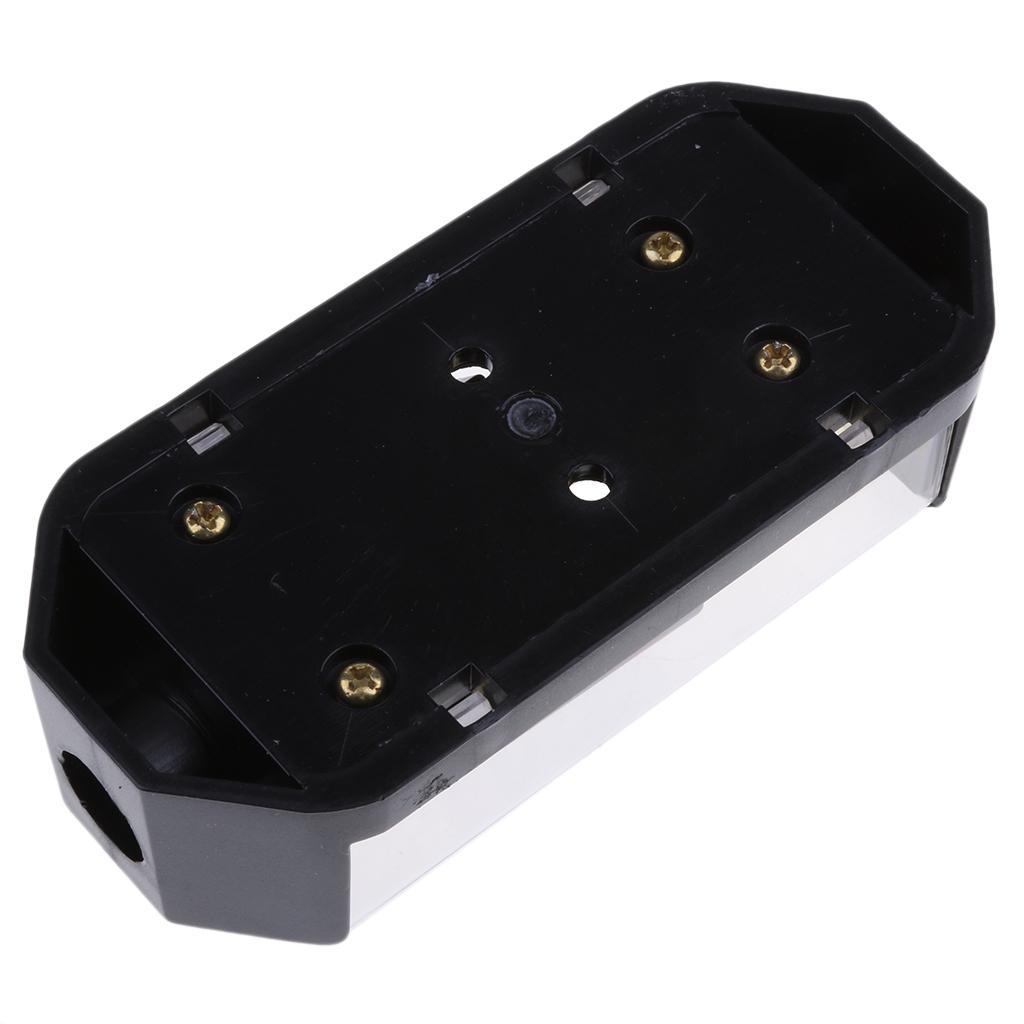 Universal 100A 2 Way Car Speaker Fuse Block Distribution Holder Gold Plate