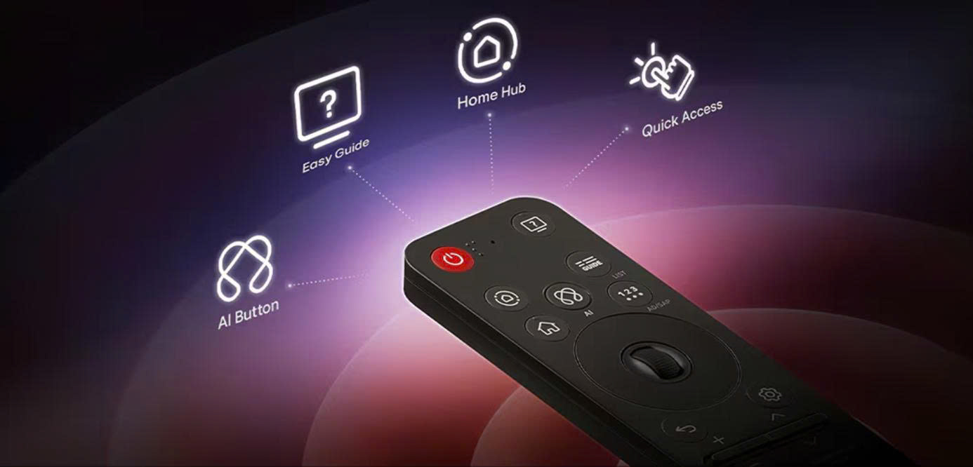 REMOTE ĐIỀU KHIỂN SMART TIVI LG MODEL 2025 MR25GA – HÀNG CHÍNH HÃNG