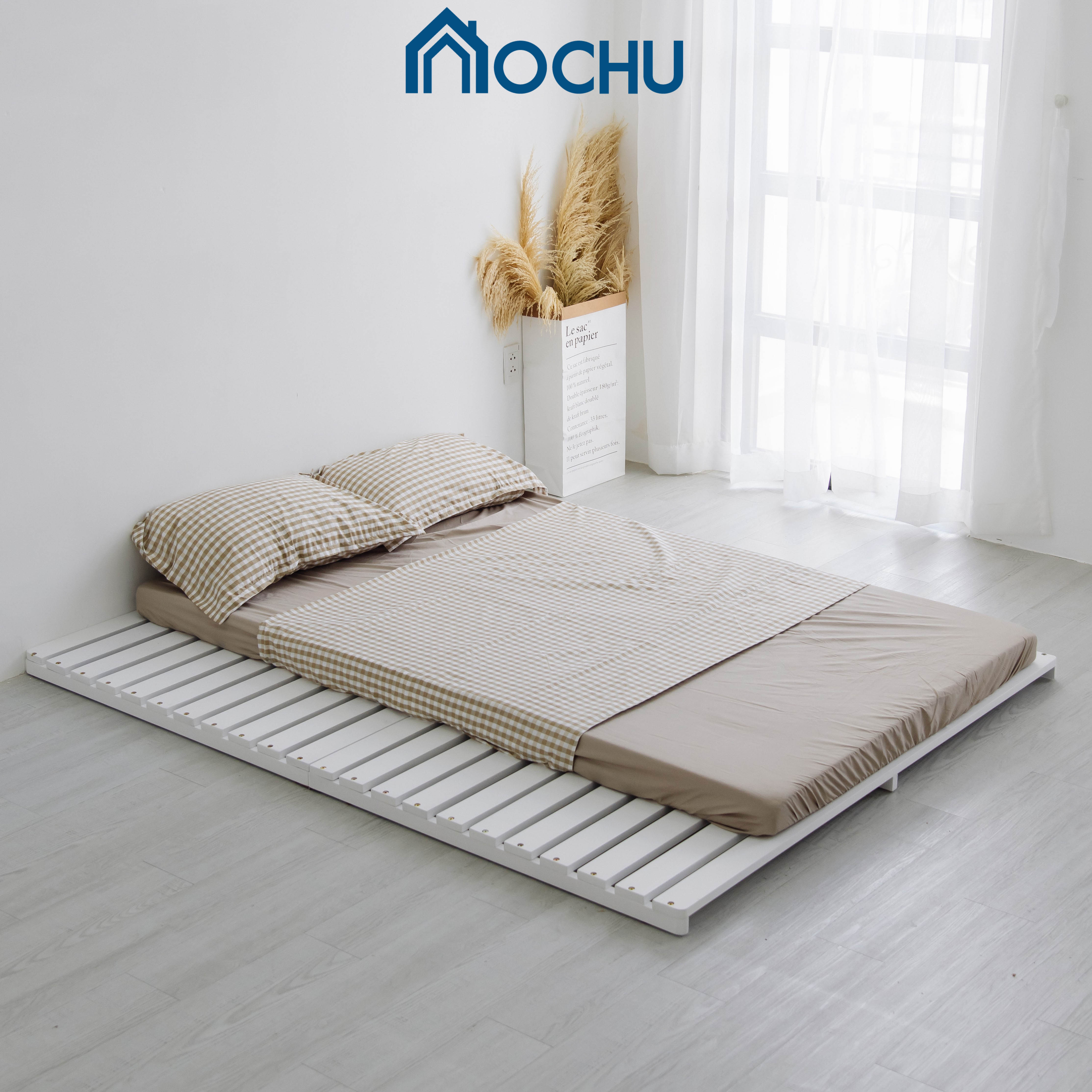 Giường Ngủ Pallet Gỗ Thông OCHU - Nancy Bed - White