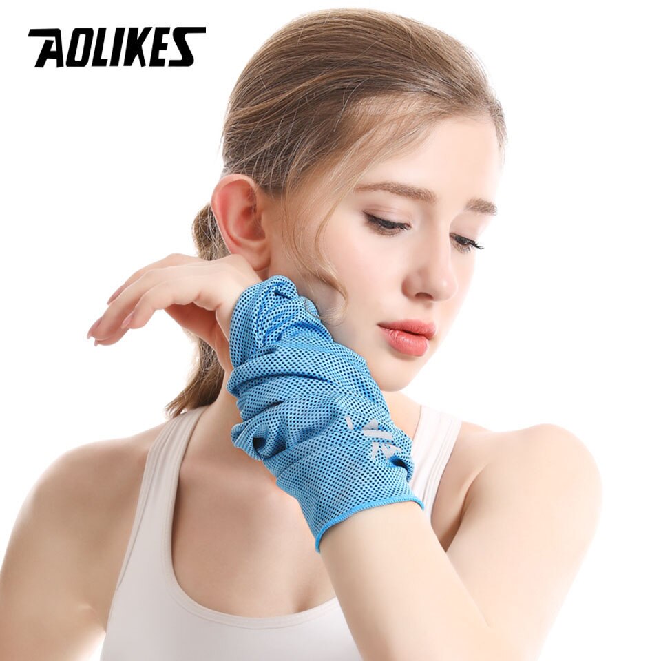 Khăn lau mồ hôi thể thao đeo cổ tay AOLIKES A-7933 Cooling sports towel