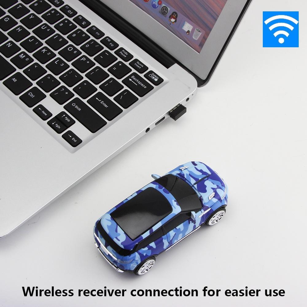 Chuột Quang Không Dây Hình Xe Hơi 3D Với Đầu Nhận Usb 2.4Ghz Hỗ Trợ Chơi Game Trên Máy Tính/Laptop