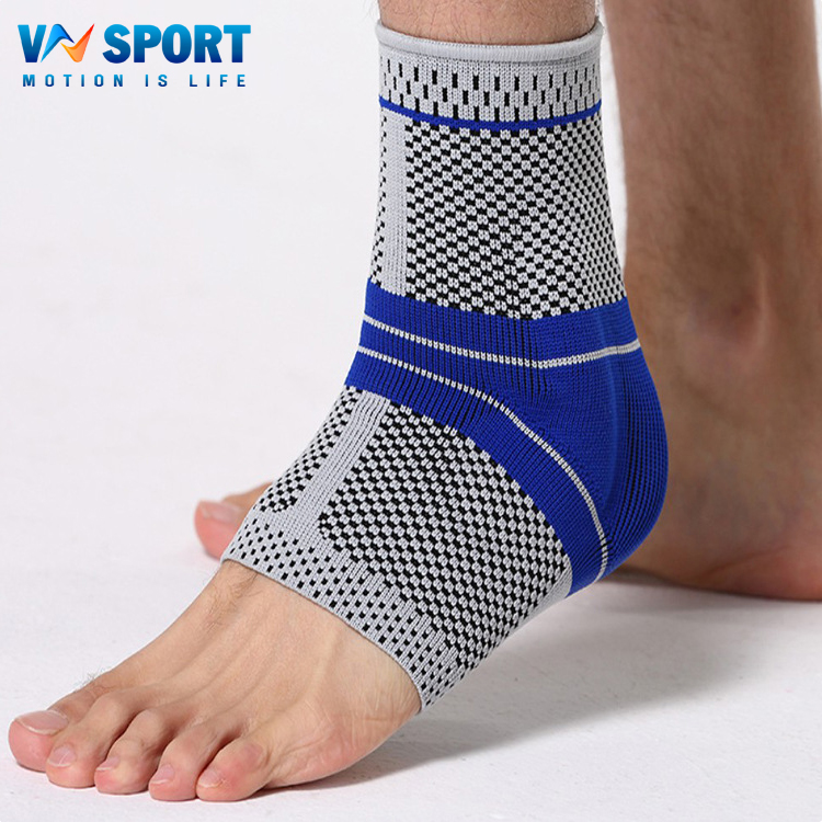 Băng Bảo Vệ Cổ Chân 360º VNSPORT, Băng Cổ Chân Chuyên Dụng Phòng Các Chấn Thương Cổ Chân Cho Các Bộ Môn Thể Thao - Cầu Lông, Bóng Rổ, Bóng Chuyền, Chạy Bộ, Đạp Xe, Tennis, Leo Núi, Dã Ngoại (1 Đôi)