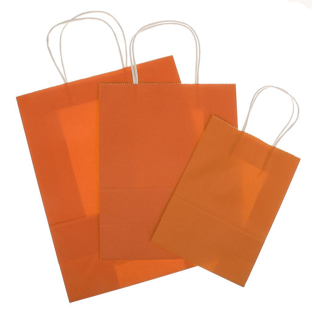 10pcs Luxury Party Bags Kraft Paper Gift Bag With Handles Recyclable Loot Ba