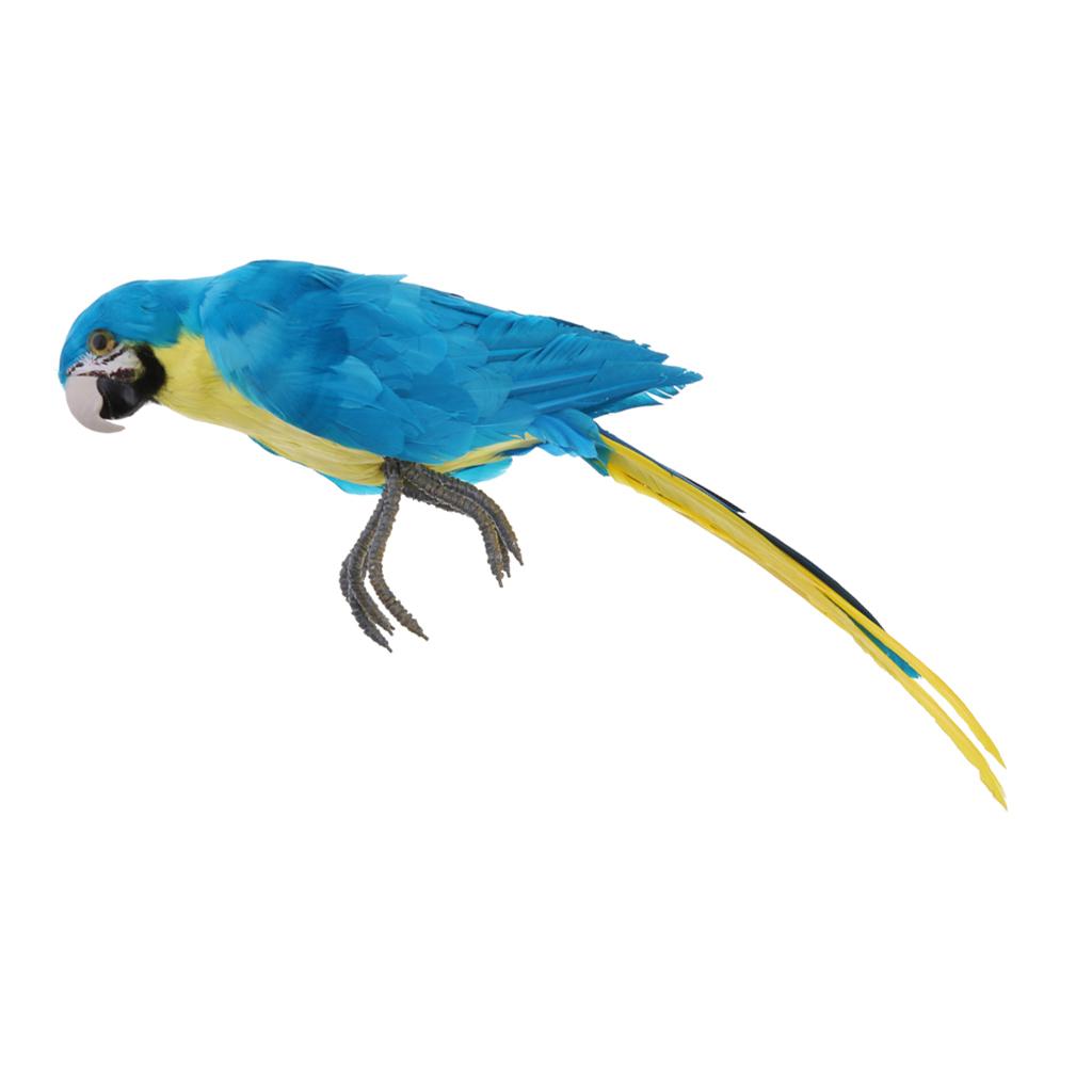 Lông Vũ Nhân Tạo Xanh Chim Vẹt Thủ Công Taxidermy Nhà Nghệ Thuật Trang Trí Vật Trang Trí