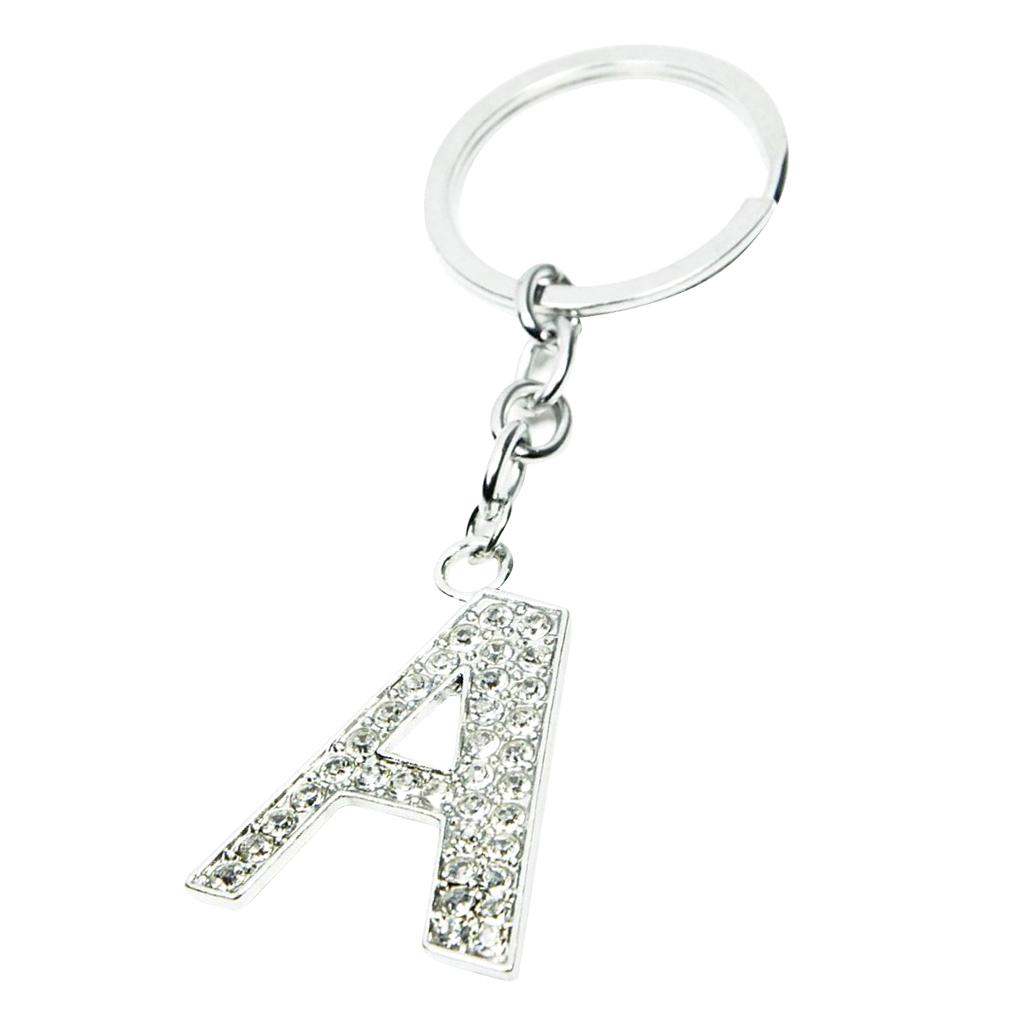 Alphabet Keyring Initials Keyring Shiny Key Chain Letters