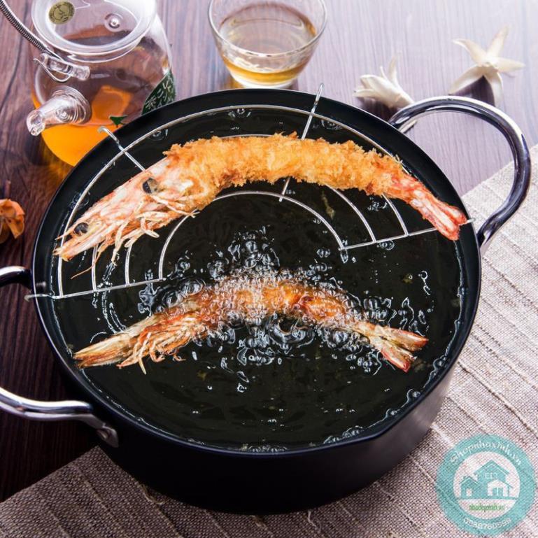 Nồi chiên có khay hứng dầu tiện dụng đa năng - phong cách Nhật