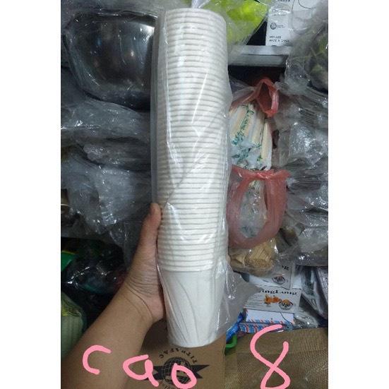 GIÁ HỦY DIỆTLốc 20-50 chiếc cốc giấy dùng 1 lần đủ cỡ 200ml 280ml 350ml 500ml-ảnh thật - Amina