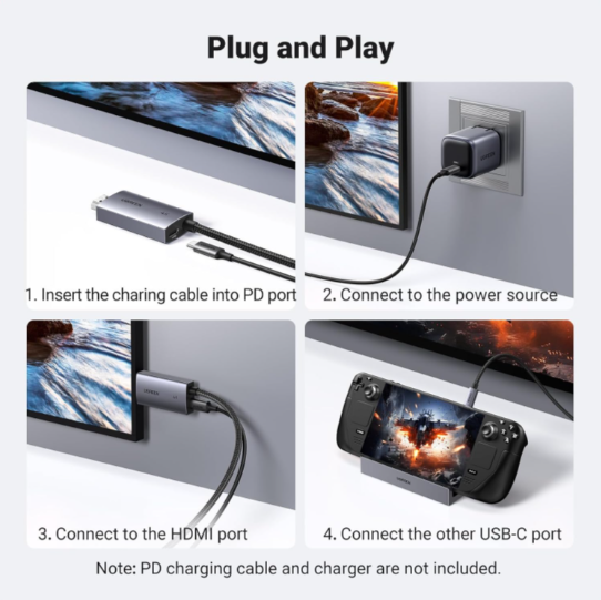 Cáp chuyển Type C sang HDMI hỗ trợ 4K dài 2m Ugreen 55330 CM675 - Hàng chính hãng