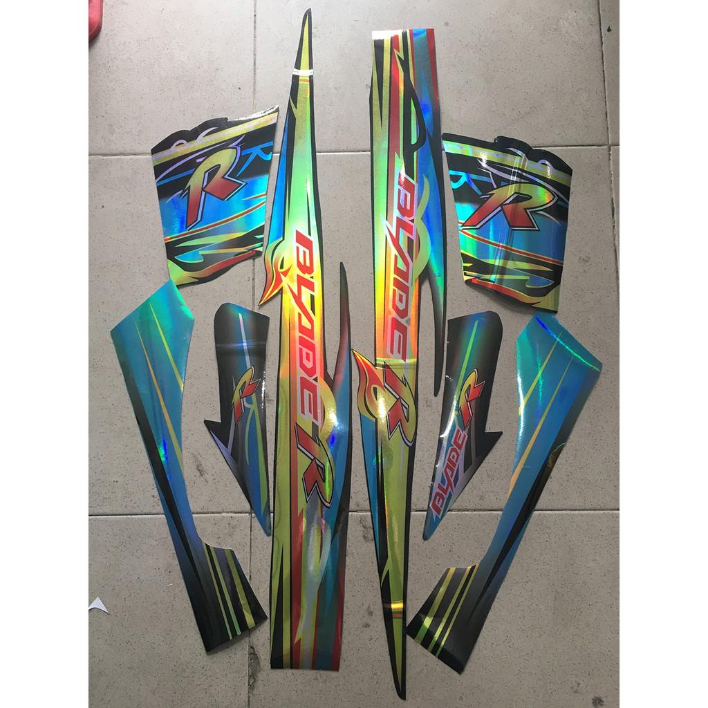 Tem blade xanh ngọc R crom