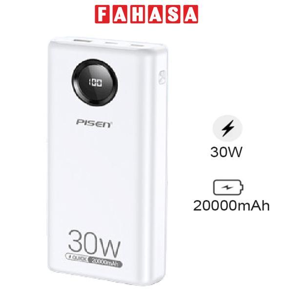 Sạc Dự Phòng Pisen Quick Power Cube 30W 20000mAh