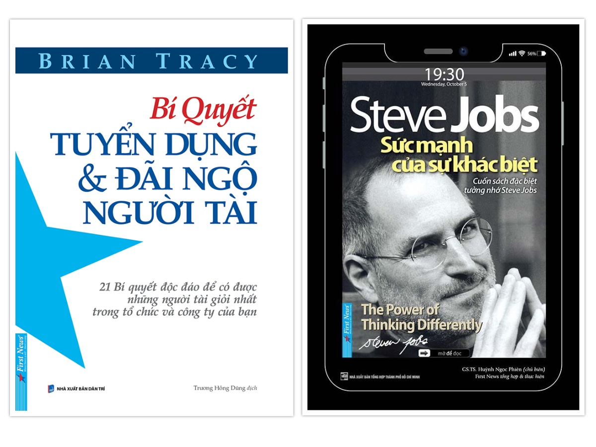 Combo Bí quyết tuyển dụng và đãi ngộ người tài + Steve Jobs Sức mạnh của sự khác biệt